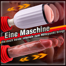 Laden Sie das Bild in den Galerie-Viewer, Stella - 2-in-1 stoßende beheizte Paar-Sexmaschine mit Fernbedienung