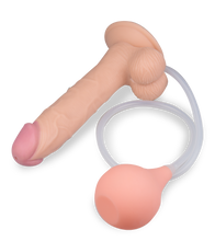Laden Sie das Bild in den Galerie-Viewer, 23 cm langer Spritzdildo mit Saugnapf