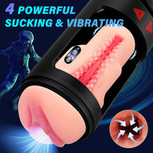 Laden Sie das Bild in den Galerie-Viewer, 3 IN 1 Automatischen Masturbator Stroker Blowjob mit 4 Saug und Vibrations und Stoßmodi
