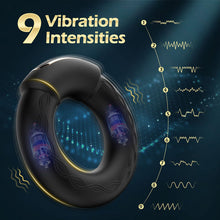 Laden Sie das Bild in den Galerie-Viewer, Romote Penisring mit 9 Vibrations- und Heizmodi