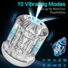 Laden Sie das Bild in den Galerie-Viewer, Automatische Elektrischer Masturbator Cup mit Starker 10 Saug und Vibrationsmodi