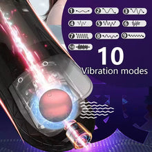 Laden Sie das Bild in den Galerie-Viewer, Elektrischer Penistrainer Stroker Blowjob Masturbatoren mit 10 Massagefunktion