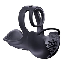 Laden Sie das Bild in den Galerie-Viewer, 360° Hoden Vollabdeckungsstimulator Penistrainer Cock Ring mit 9 Vibrations &amp; Heizmodi