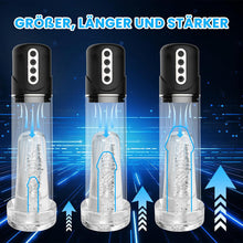 Laden Sie das Bild in den Galerie-Viewer, 2 IN 1 Elektrische Penispumpen-Masturbationsgerät Stroker mit 7 Saugmodi
