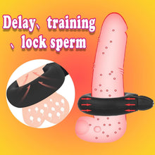 Laden Sie das Bild in den Galerie-Viewer, Bondage Silikon Aufblasbarer Penisring Pumpe SM Cockring Erektion Trainer