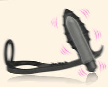 Laden Sie das Bild in den Galerie-Viewer, Prostata Vibrator für Männer Analvibrator mit Penisring Prostata Stimulation Männer Dildo Sex Toy mit 10 Vibrationsmodi