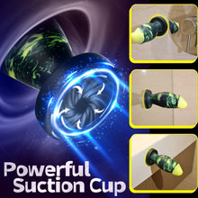 Laden Sie das Bild in den Galerie-Viewer, Unique Hybrid Design Vibrating Anal Dildo With Suction Cup