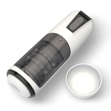Laden Sie das Bild in den Galerie-Viewer, White Vibe – Automatischer, wasserdichter Stretch-Masturbator mit 7 Vibrationsmodi für Männer