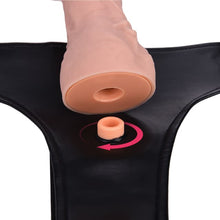 Laden Sie das Bild in den Galerie-Viewer, Doppeldildos – Silikon-Umschnalldildo mit abnehmbarer Steuerung und Vibration