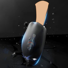 Laden Sie das Bild in den Galerie-Viewer, Männlicher Cup-Masturbator Penis Trainings Vibrator mit Zunge Lecken und 10 Vibrationsmodi zur Herren Masturbation Vergnügen Silikon Eichel Massagegerät Sexspielzeug für Männer