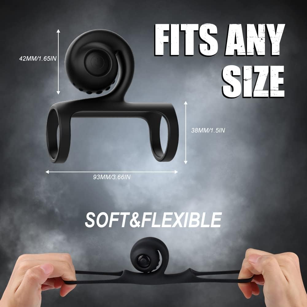 Penis Ring Vibratoren für Langwährende Erektion und Klitoris Stimulation mit 10 Vibrationsmodi Silikon Vibrierender Hodenring Penisring Massagegerät Erotisches Sex Spielzeug für Männer