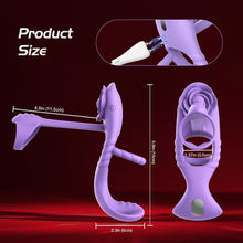 Laden Sie das Bild in den Galerie-Viewer, Penisring Vibrator mit 9 Modi Vibration 4 IN 1 Silikon Cockring Vibratoren für Sie Klitoris and G-punkt Verzögerte Ejakulation Erektion Verbessern Stimulation Penis Männer Sexspielzeug