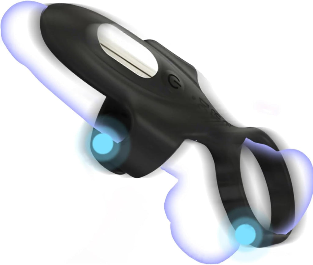 Buntune Elektrische Masturbator Cup mit 10 Vibrationsmodi, Penis Trainer Vibrator mit Langwährende Erektion Penisring, Silikon Eichel Stimulator Masturbieren Sexspielzeug für Männer Solo