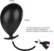 Laden Sie das Bild in den Galerie-Viewer, Aufblasbarer Butt Plug Prostata Massagegerät mit Metallport, Anal Sex Toy für Anfänger Fortgeschrittene Anal Plug für Männer Frauen Prostata Vagina Stimulation