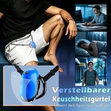 Laden Sie das Bild in den Galerie-Viewer, Peniskäfig Chastity Cage Bdsm Keuschheitskäfig Herren Peniszaumzeug mit Fesseln &amp; Bondage Belt