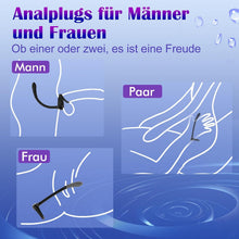 Laden Sie das Bild in den Galerie-Viewer, 3 in 1 Prostata Penisringe Analvibratoren mit 10 Vibrationsmodi