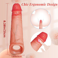 Laden Sie das Bild in den Galerie-Viewer, APP Vibrationsmodi Sex Spielzeug für Paare Frauen Extrem Realistisch Dildo Penis Sleeve für Vergrößerung und Zeit Verlängern