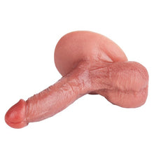 Laden Sie das Bild in den Galerie-Viewer, Realistisch – einführbare Länge: 13,5 cm, starker Saugnapf, Venenstruktur, Silikondildo, Oralsex-Training