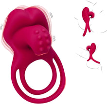 Laden Sie das Bild in den Galerie-Viewer, Penisring Vibrator mit Klitoris Stimulator Penisring Vibration Paarvibrator für Paare Penis-Vibrator Sexspielzeug für Paare zu Zweit Penis Ring Vibratoren Klitoris Sex Spielzeug mit 10 Vibrationsmodi