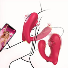 Laden Sie das Bild in den Galerie-Viewer, Sex Spielzeug für die Paare Frau Männer, Rose Mini G Punkt Vibration für Frauen, Vibratorensets für Frauen Klitoris mit Fernbedienung Leise, Vibrator App, BDSM Erotisches Sexspielzeug Spiele