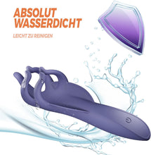 Laden Sie das Bild in den Galerie-Viewer, Penisring Vibrator Masturbieren für Männer, 10 Vibrationsmodi Sex Spielzeug für Die Männer Elektrischer Masturbator, Neu Penis Trainer Sexspielzeug für Paare Extrem Sex