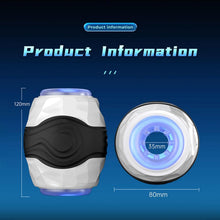 Laden Sie das Bild in den Galerie-Viewer, Herren Dual Channel Elektrischer Masturbator mit 10 Vibrationsmodi Penisvibrator, Penistrainer Sexspielzeug Elektrischer Masturbationsbecher Männer Solo Sexspielzeug