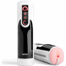 Laden Sie das Bild in den Galerie-Viewer, Elektrischer Masturbator für Männer, Realistische Masturbieren 10 Stoß &amp; Variabler Schwenk Beheizter Taschenmuschi Sex Toys, Blowjob Maschine Penis Stimulation Sex Spielzeug für die Männer Solo