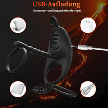Laden Sie das Bild in den Galerie-Viewer, Penisring Vibrator für Männer enis Ring für Paare Extrem,7 Vibrationsmodi Cockring Penistrainer Sexspielzeug für Klitoris für längere Erektion Stimulation Penis Sex Toys penisring mit vibrator