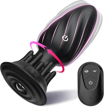 Laden Sie das Bild in den Galerie-Viewer, Analvibratoren für Man, Prostata Stimulation Männer Analplug Sex Spielzeug für die Männer mit 10 Vibrationen und 10 Rotationsmodi Fernbedienung Anal Plug Dildo für Paare Buttplug Sexspielzeug