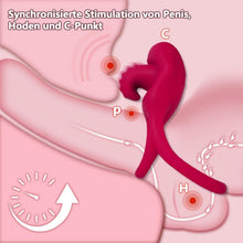 Laden Sie das Bild in den Galerie-Viewer, Penisring Vibrator mit Klitoris Stimulator Penisring Vibration Paarvibrator für Paare Penis-Vibrator Sexspielzeug für Paare zu Zweit Penis Ring Vibratoren Klitoris Sex Spielzeug mit 10 Vibrationsmodi