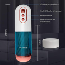 Laden Sie das Bild in den Galerie-Viewer, Elektrischer Masturbator Mann Handfrei Cup mit 7 Saug- und Vibrationsmodi, Penispumpe Vibrator Sex Spielzeug für die Männer Sex Toys, Masturbieren für Männer, Taschenmuschi Penis Masturbatoren