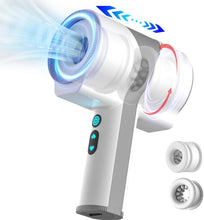 Laden Sie das Bild in den Galerie-Viewer, Elektrischer Masturbator Cup Handfrei mit 7 Vibrationsmodi und 5 Teleskop Rotationsmodi Waterproof Hands-Free Portable Masturbators Stroker Training Automatischer Elektrischer Masturbator