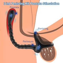 Laden Sie das Bild in den Galerie-Viewer, Prostata Stimulation Männer mit Penisring Vibratoren - Cockringe Analvibratoren für Mann mit Fernbedienung, 10 Vibrationsmodi Anal Vibratorstarb Vibration, Sex Spielzeug für Die Männer Paare Extrem