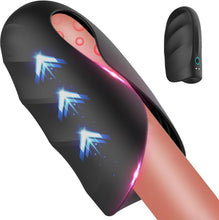 Laden Sie das Bild in den Galerie-Viewer, Elektrischer Masturbator Penistrainer Vibrator Mit 10 Vibrationsmodi Penistrainer Massagegerät,Elektrische Masturbator Cup Multiple Reize Sexspielzeug für Mann Eichel Stimulator