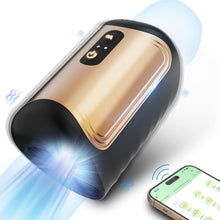 Laden Sie das Bild in den Galerie-Viewer, Elektrischer Masturbator Penistrainer Vibrator mit App Steuerung Masturbieren Männer mit 10 Modi, 2 in1 Sexspielzeug Eichel Stimulator mit Penisring Mann Sex für solo