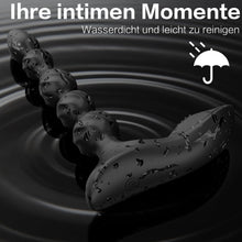 Laden Sie das Bild in den Galerie-Viewer, Analvibrator Analplug Vibratoren, Silikon Analkugeln mit 10 Vibrationmodi Buttplug Prostata Stimulator Sexspielzeug für Männer, Frauen, Paare