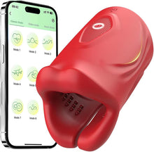 Laden Sie das Bild in den Galerie-Viewer, Penistrainer APP Steuerung Elektrischer Masturbator Eichel Stimulator für Männer mit 9 Vibrationsmodi Masturbatoren Oralsex Penis Vibrator Masturbieren Sex Spielzeug für die Männer Solo