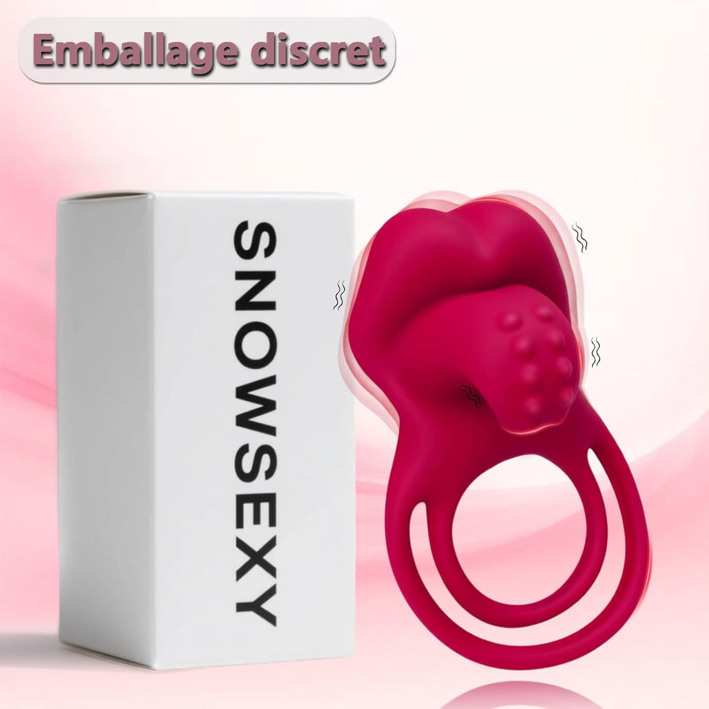 Penisring Vibrator mit Klitoris Stimulator Penisring Vibration Paarvibrator für Paare Penis-Vibrator Sexspielzeug für Paare zu Zweit Penis Ring Vibratoren Klitoris Sex Spielzeug mit 10 Vibrationsmodi