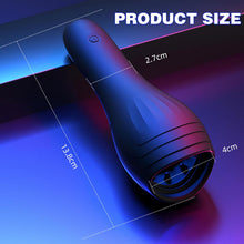 Laden Sie das Bild in den Galerie-Viewer, Buntune Elektrischer Cup Masturbator Sexspielzeug für Männer Silikon Penis Trainer Vibrator mit 10 Vibrationsmodi und Zunge Lecken Saugmodi Eichel Stimulator für Herren Taschenmuschi Massagegerät