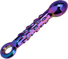 Laden Sie das Bild in den Galerie-Viewer, Analspielzeug Glas Dildo Analplugs Prostata Massage Funktion mit Handzugring, Prostata-Stimulation Sexspielzeug für Männer, Frauen Paare, ideal für Anfänger