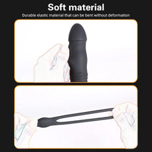 Laden Sie das Bild in den Galerie-Viewer, Männlicher Prostata Stimulator Massagegeräte Analvibratoren mit Penisring Fernbedienung Teleskop Vibrator mit 3 Vibrationsmodi+3 Schubmodi Analplug Dildo Sexspielzeug für Männer