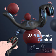 Laden Sie das Bild in den Galerie-Viewer, Vibrating Cock Ring Anal Plug - Sex Toys for Men Adult Toy Penis Ring with 11 Vibrators Modes, Vibrating Butt Plug Prostate Massager Male Sex Toy, Remote Control Vibrator Prostate Toy Lesbian Sex Toys
