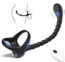 Laden Sie das Bild in den Galerie-Viewer, Prostata Stimulation Männer mit Penisring Vibratoren - Cockringe Analvibratoren für Mann mit Fernbedienung, 10 Vibrationsmodi Anal Vibratorstarb Vibration, Sex Spielzeug für Die Männer Paare Extrem