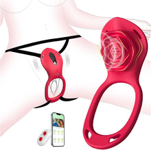 Laden Sie das Bild in den Galerie-Viewer, Sex Spielzeug für die Paare Frau Männer, BDSM Rose Vibration für Frauen, Vibratorensets für Frauen Klitoris mit Fernbedienung Leise, Penisring Vibrator App, Erotisches Sexspielzeug Sex Maschine Spiele
