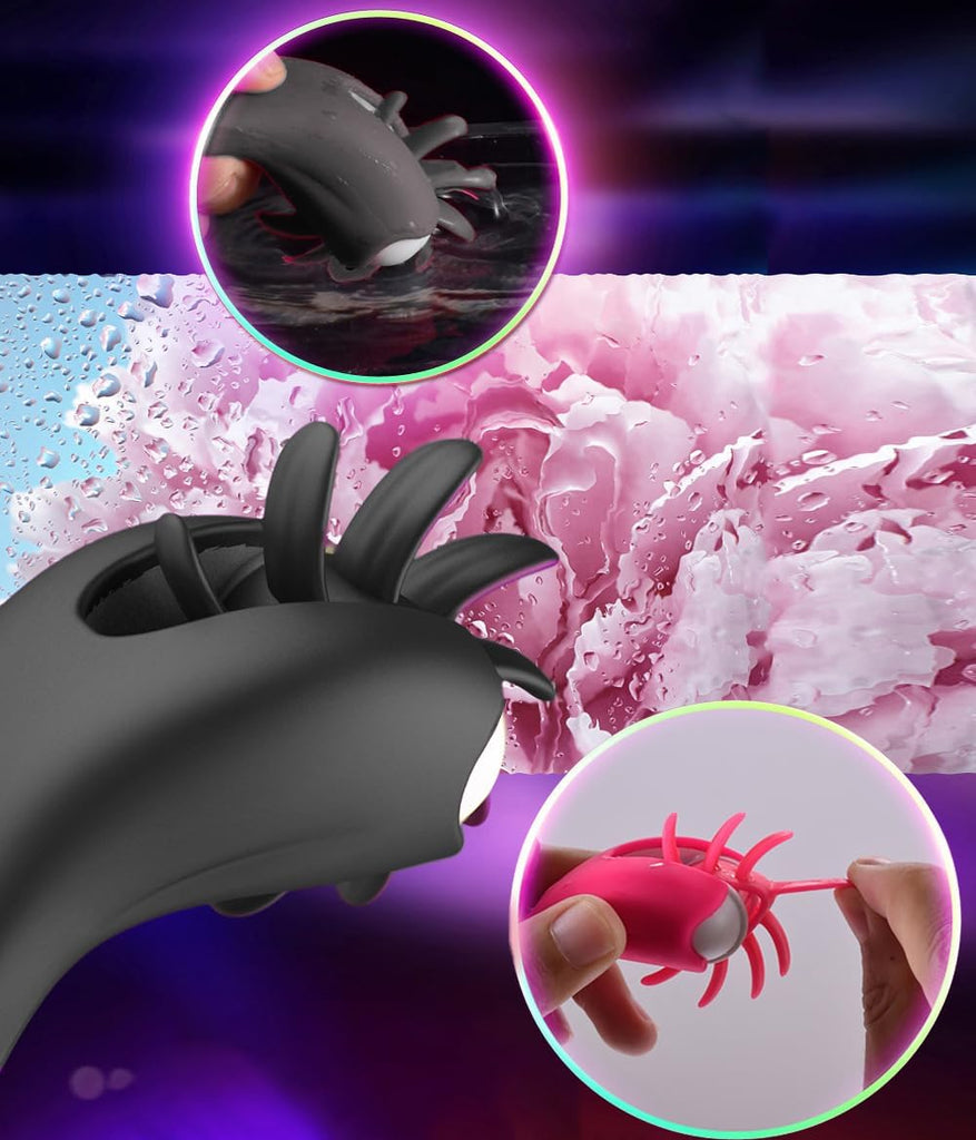 Penisring Vibrator Klitorisstimulator Cockringe Extrem Silikon G-Punkt Penis Ring Penisring Vibration Sex Toy Cock Ring mit 10 Vibration Modes