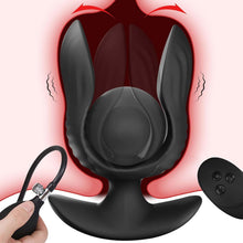 Laden Sie das Bild in den Galerie-Viewer, Aufblasbarer Analplug mit 10 Vibrationsmodi Vibrator Anal Dildo Riesige Butt Plug Anal Expansion Sex Spielzeug Männlichen Prostata-massagegerät anal vibrator