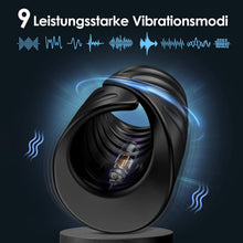 Laden Sie das Bild in den Galerie-Viewer, Elektrischer Masturbator Penistrainer Vibrator App Steuerung Masturbieren Männer mit 9 Vibrationsmodi, 2in1 Sexspielzeug Eichel Stimulator Masturbatoren Mann Sex Spielzeug für Männer die Paare Solo