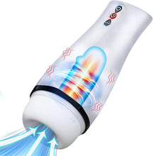 Laden Sie das Bild in den Galerie-Viewer, Elektrischer Masturbator Cup mit 10 Vibration &amp; 10 Saugmodi, Sex Spielzeug für die Männer solo, Taschenmuschi Masturbieren für Männer Penis Masturbatoren, Sex Toys mit 3D Vagina Pussy