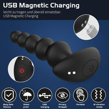 Laden Sie das Bild in den Galerie-Viewer, Wakelust Analplug Anfänger Analvibratoren 16 Vibrationsmodus Mit Fernbedienung und 5 Anders Größen Analkugeln, Sexspielzeug Für Paare Frauen Männer Buttplug G-Punkt Prostata Stimulator Massagegerät