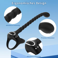 Laden Sie das Bild in den Galerie-Viewer, Prostata Stimulation Männer mit Penisring Vibratoren - Cockringe Analvibratoren für Mann mit Fernbedienung, 10 Vibrationsmodi Anal Vibratorstarb Vibration, Sex Spielzeug für Die Männer Paare Extrem